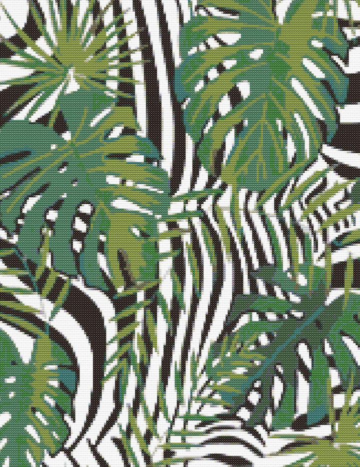 Tropical Leaves - Diamond Painting Kit