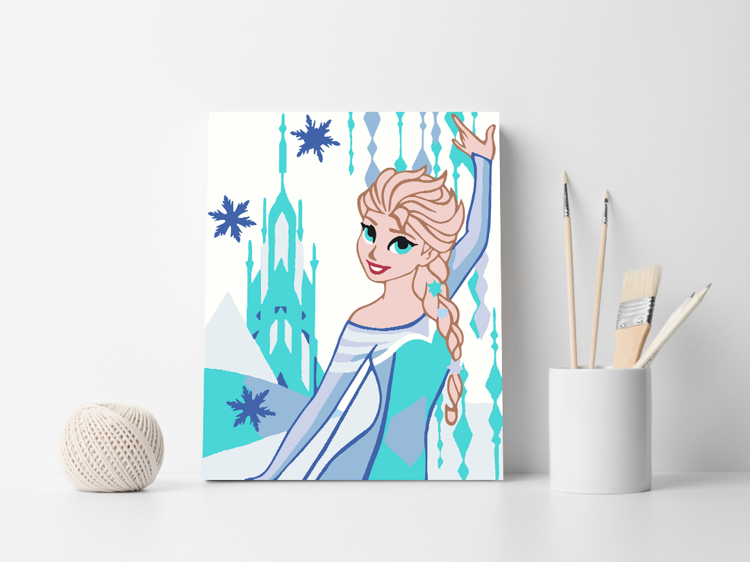 Elsa Frozen - Paint-by-Numbers Kit