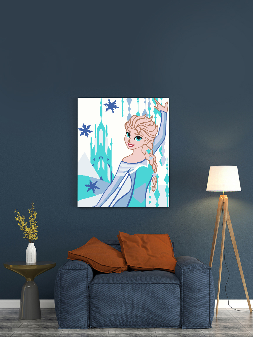 Elsa Frozen - Paint-by-Numbers Kit