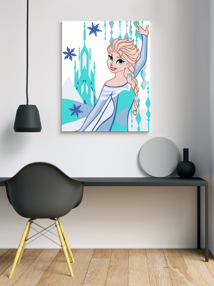Elsa Frozen - Paint-by-Numbers Kit