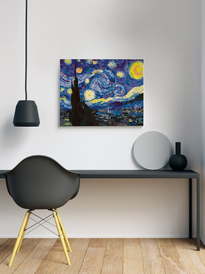 The Starry Night by Vincent Van Gogh - Paint-by-Numbers Kit