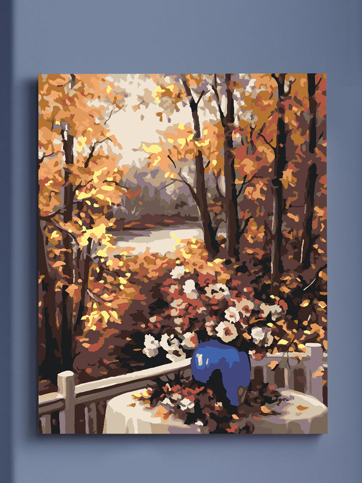 Beautiful Fall Scenery - Paint-by-Numbers Kit