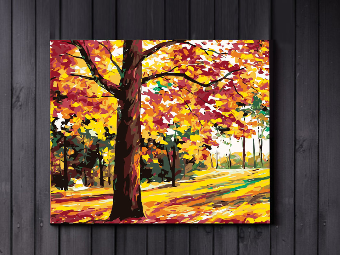 Fall Forest - Paint-by-Numbers Kit