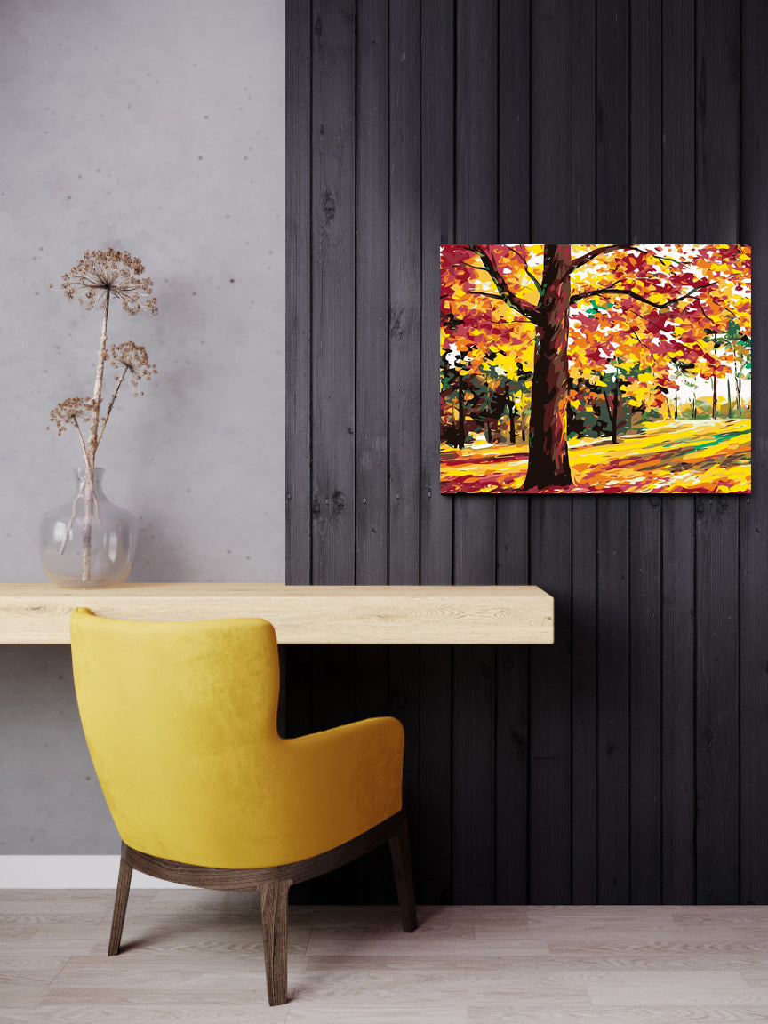 Fall Forest - Paint-by-Numbers Kit