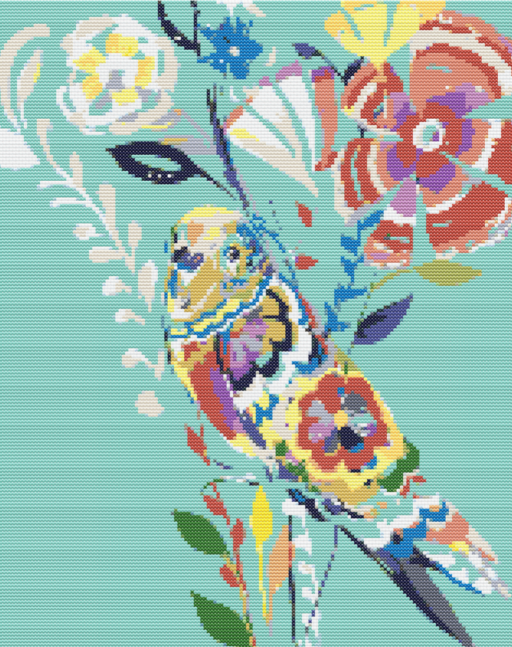 Colorful Bird - Diamond Painting Kit