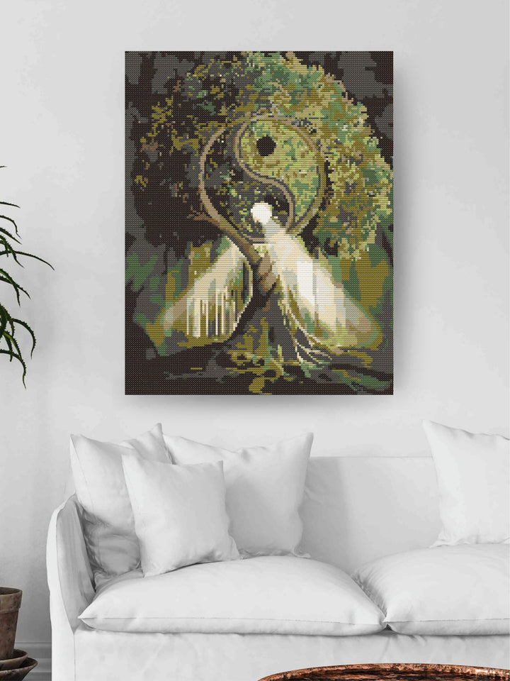 Yin Yang Tree - Diamond Painting Kit