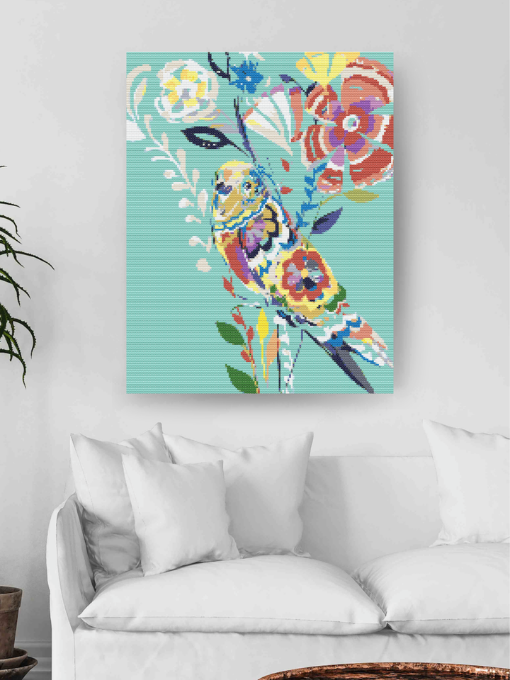 Colorful Bird - Diamond Painting Kit