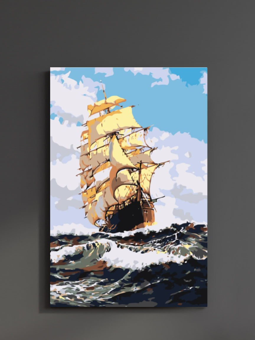 Storm at Sea - Paint-by-Numbers Kit